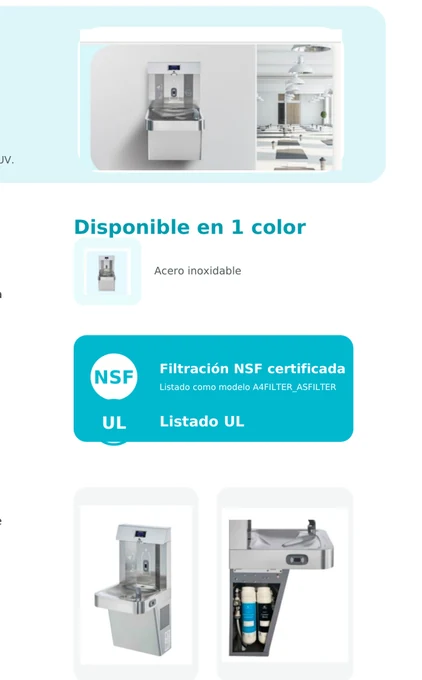 Aplicacion recomendada para A51 bebedero enfriador con llenador