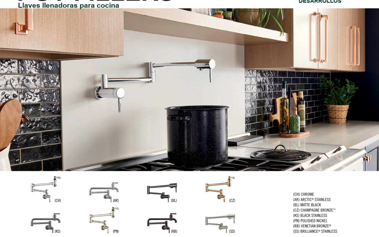 Aplicacion recomendada para Pot fillers Manesco Desarrollos